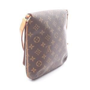 Louis Vuitton Leather Brown Strap Musette Monogram Salsa Bag Short Shoulder